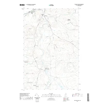 2021 Map of Fort Kent South, 2021 Print