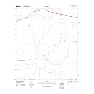 2010 Map of Fort Lancaster, 2010 Print