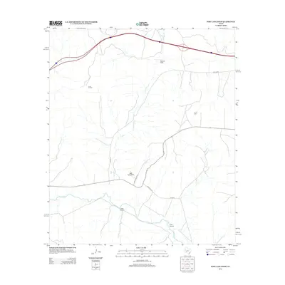 2012 Map of Fort Lancaster, 2012 Print