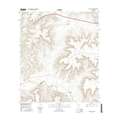 2016 Map of Fort Lancaster, 2016 Print