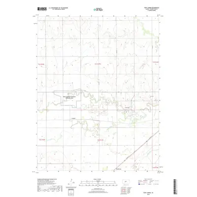2018 Map of Fort Larned, 2018 Print