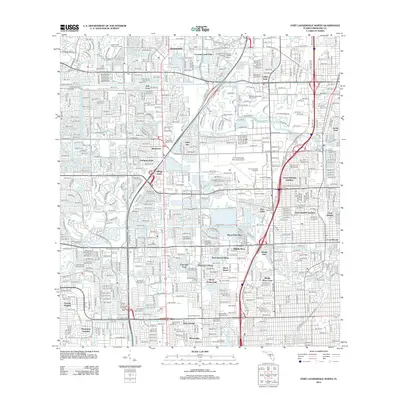 2012 Map of Fort Lauderdale North, 2012 Print