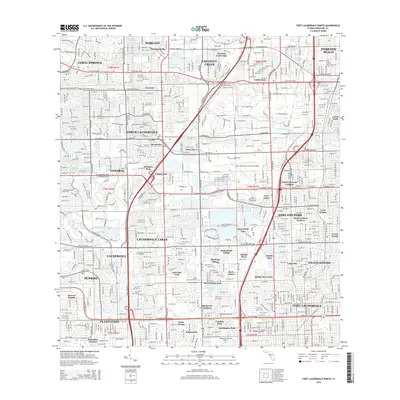 2015 Map of Fort Lauderdale North, 2015 Print