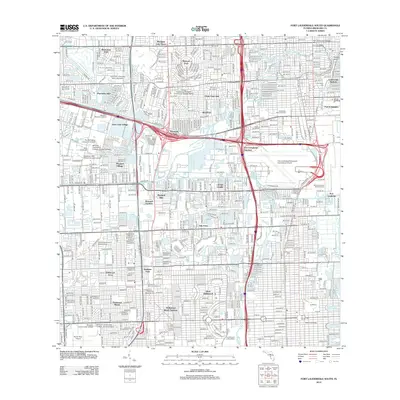 2012 Map of Fort Lauderdale South, 2012 Print