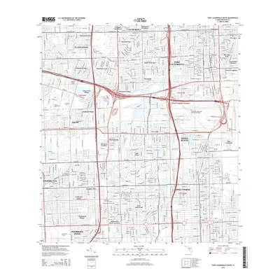 2015 Map of Fort Lauderdale South, 2015 Print