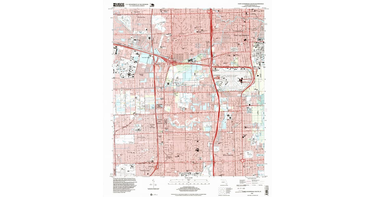 1990s Maps of Broward County, FL | Pastmaps