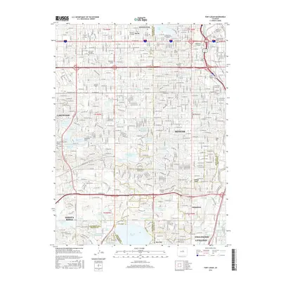 2016 Map of Fort Logan, 2016 Print