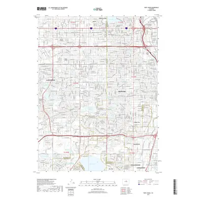 2019 Map of Fort Logan, 2019 Print