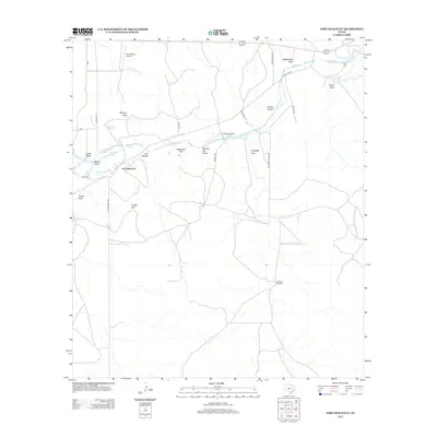 2012 Map of Fort McKavett, 2012 Print