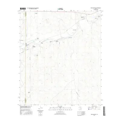 2016 Map of Fort McKavett, 2016 Print
