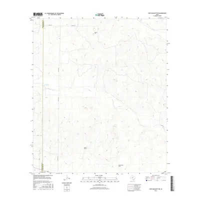 2016 Map of Fort McKavett NE, 2016 Print