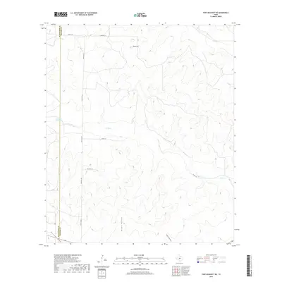 2019 Map of Fort McKavett NE, 2019 Print