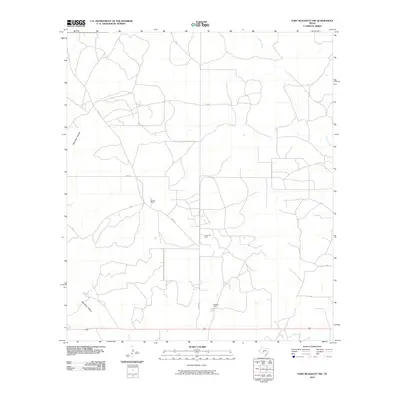 2010 Map of Fort McKavett NW, 2010 Print