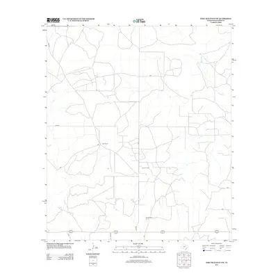 2012 Map of Fort McKavett NW, 2012 Print