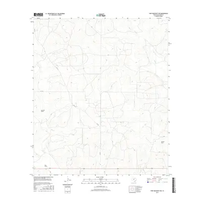 2016 Map of Fort McKavett NW, 2016 Print