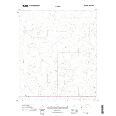 2019 Map of Fort McKavett NW, 2019 Print