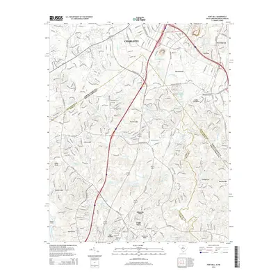 2014 Map of Fort Mill, 2014 Print