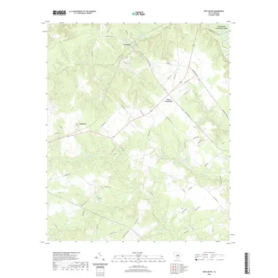 2020 Map of Fort Motte, 2020 Print