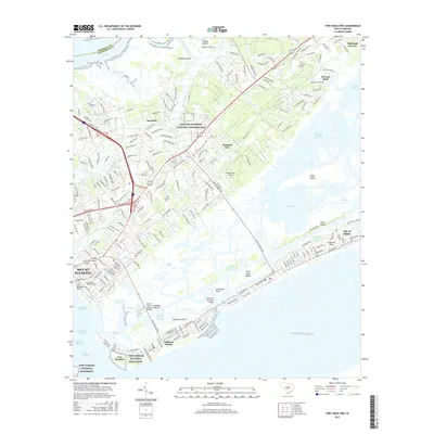 2017 Map of Fort Moultrie, 2017 Print