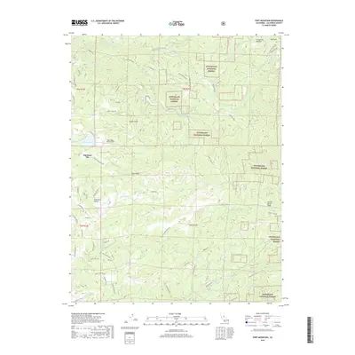 2018 Map of Fort Mountain, 2018 Print