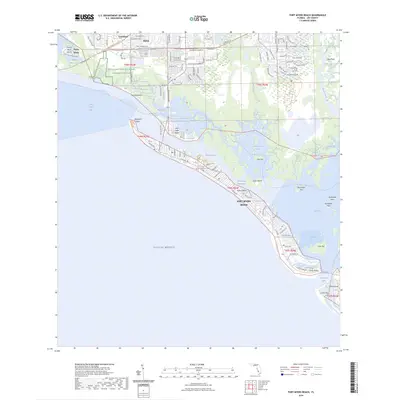 2024 Map of Fort Myers Beach, 2024 Print