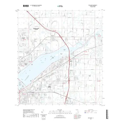 2018 Map of Fort Myers, 2018 Print