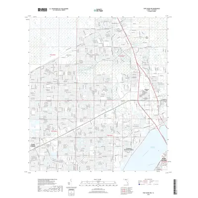 2018 Map of Fort Myers NW, 2018 Print