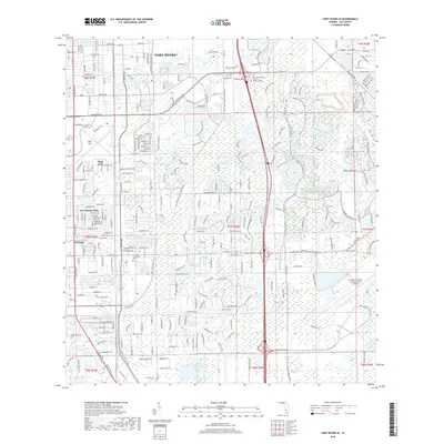 2018 Map of Fort Myers SE, 2018 Print