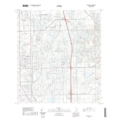 2021 Map of Fort Myers SE, 2021 Print