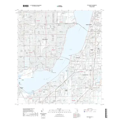 2021 Map of Fort Myers SW, 2021 Print