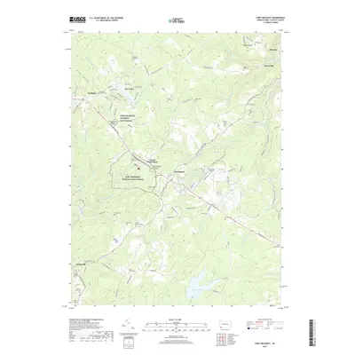 2019 Map of Fort Necessity, 2019 Print