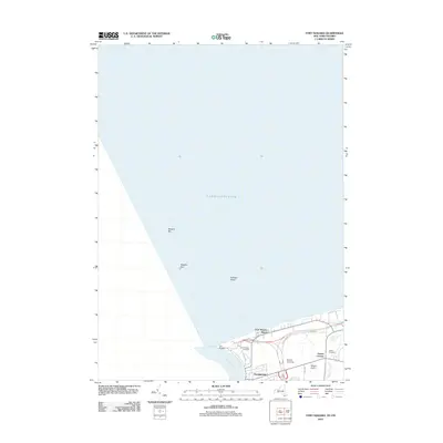 2012 Map of Fort Niagara, 2012 Print