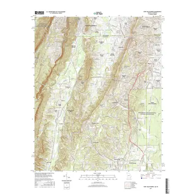 2017 Map of Fort Oglethorpe, 2017 Print