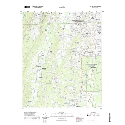 2020 Map of Fort Oglethorpe, 2020 Print