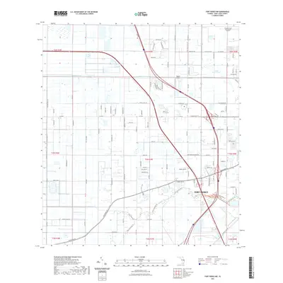 2021 Map of Fort Pierce NW, 2021 Print