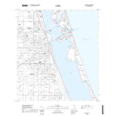 2018 Map of Fort Pierce, 2018 Print