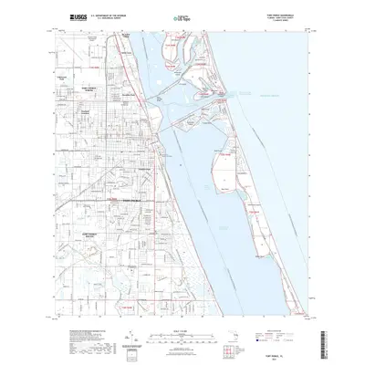 2021 Map of Fort Pierce, 2021 Print