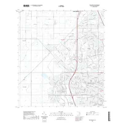 2021 Map of Fort Pierce SW, 2021 Print