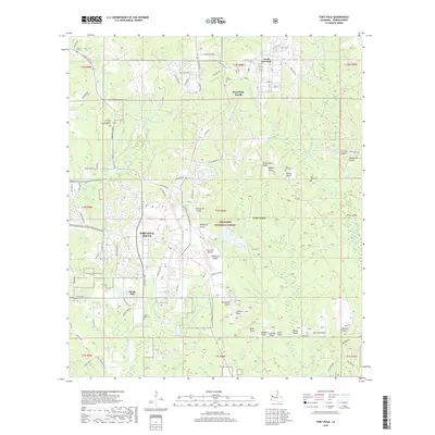 2018 Map of Fort Polk, 2018 Print