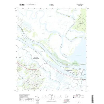 2020 Map of Fort Pulaski, 2020 Print