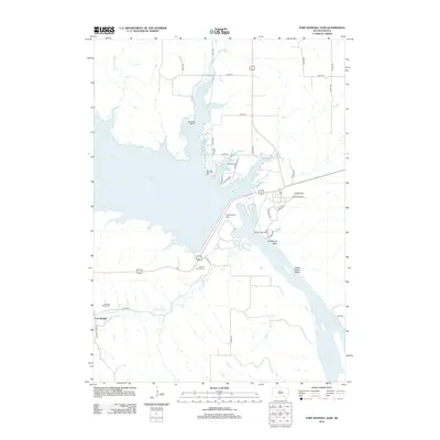 2012 Map of Fort Randall Dam, 2012 Print