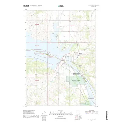 2017 Map of Fort Randall Dam, 2017 Print