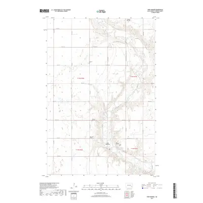 2017 Map of Fort Ransom, 2017 Print