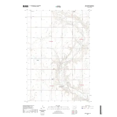 2020 Map of Fort Ransom, 2020 Print