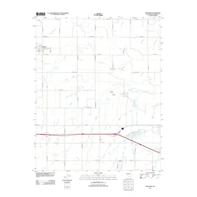2012 Map of Fort Reno, 2012 Print