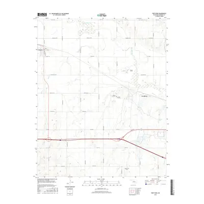 2016 Map of Fort Reno, 2016 Print