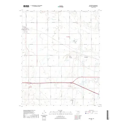 2018 Map of Fort Reno, 2018 Print