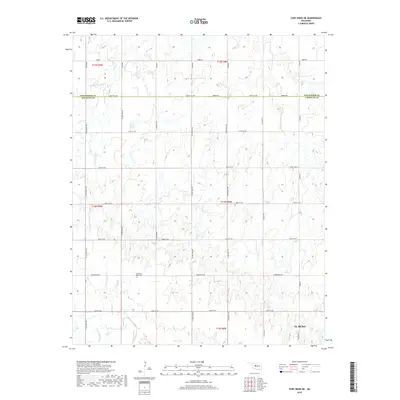 2018 Map of Fort Reno NE, 2018 Print