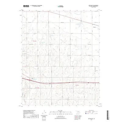 2018 Map of Fort Reno SW, 2018 Print