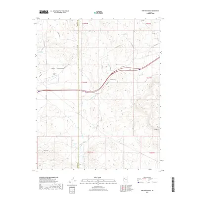 2018 Map of Fort Rock Ranch, 2018 Print